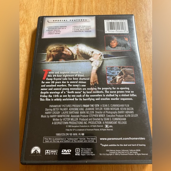 💿 5/$15 Friday The 13th DVD - Picture 2 of 4